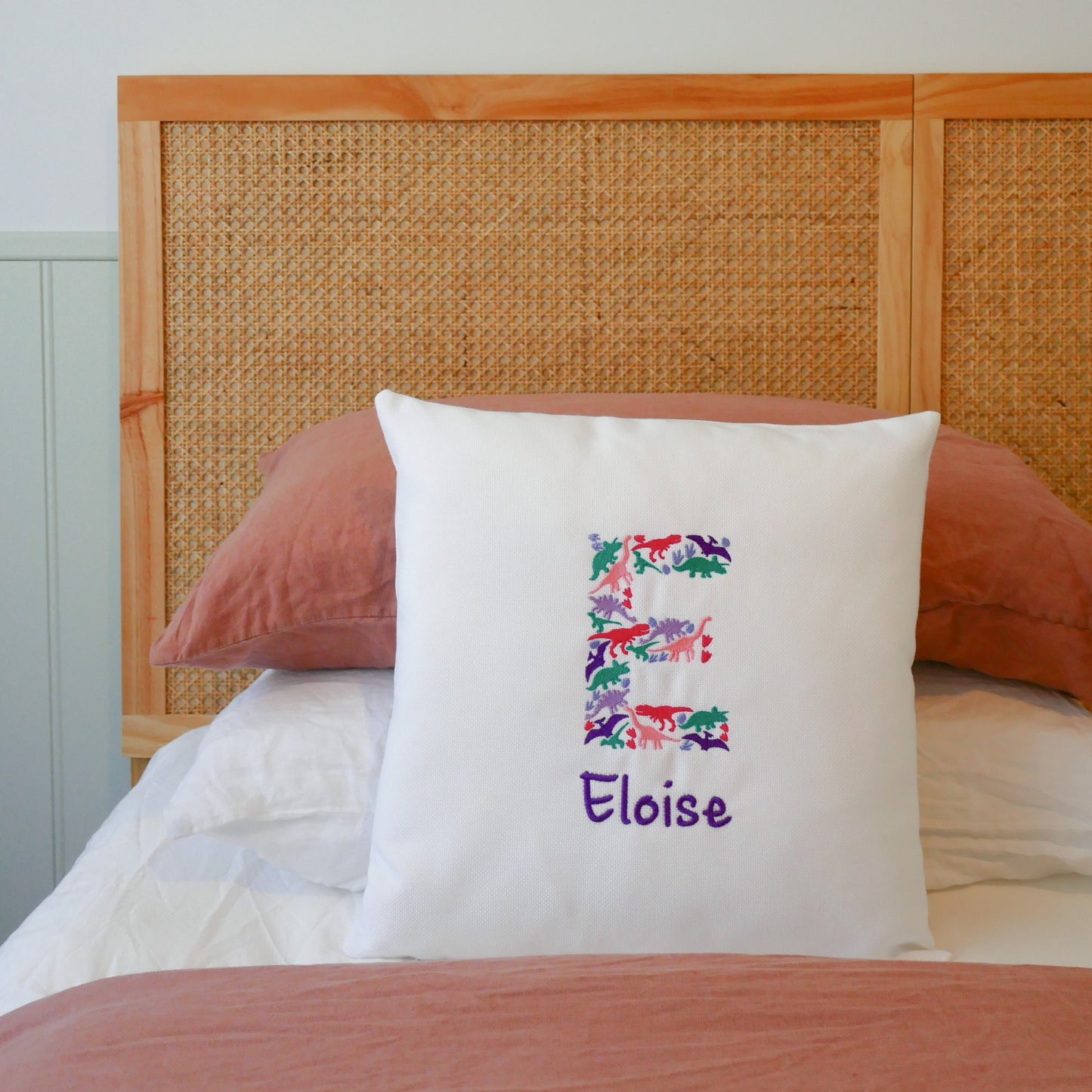 Personalised Name Cushion | Dinosaurs