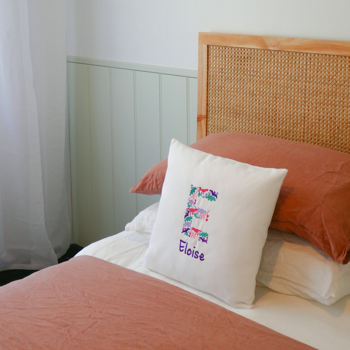 Personalised Name Cushion | Dinosaurs