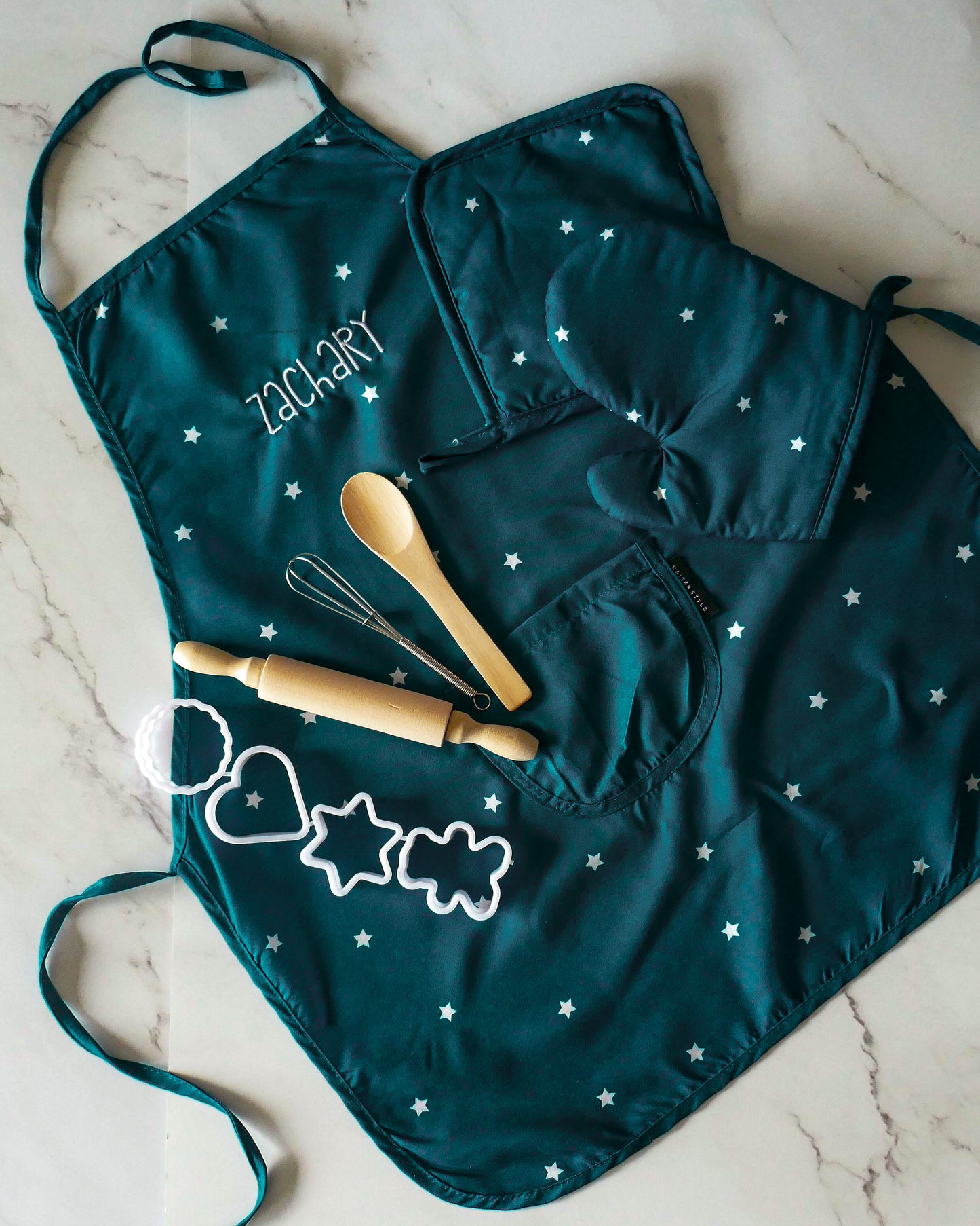 Personalised Kids Apron Set | Stars