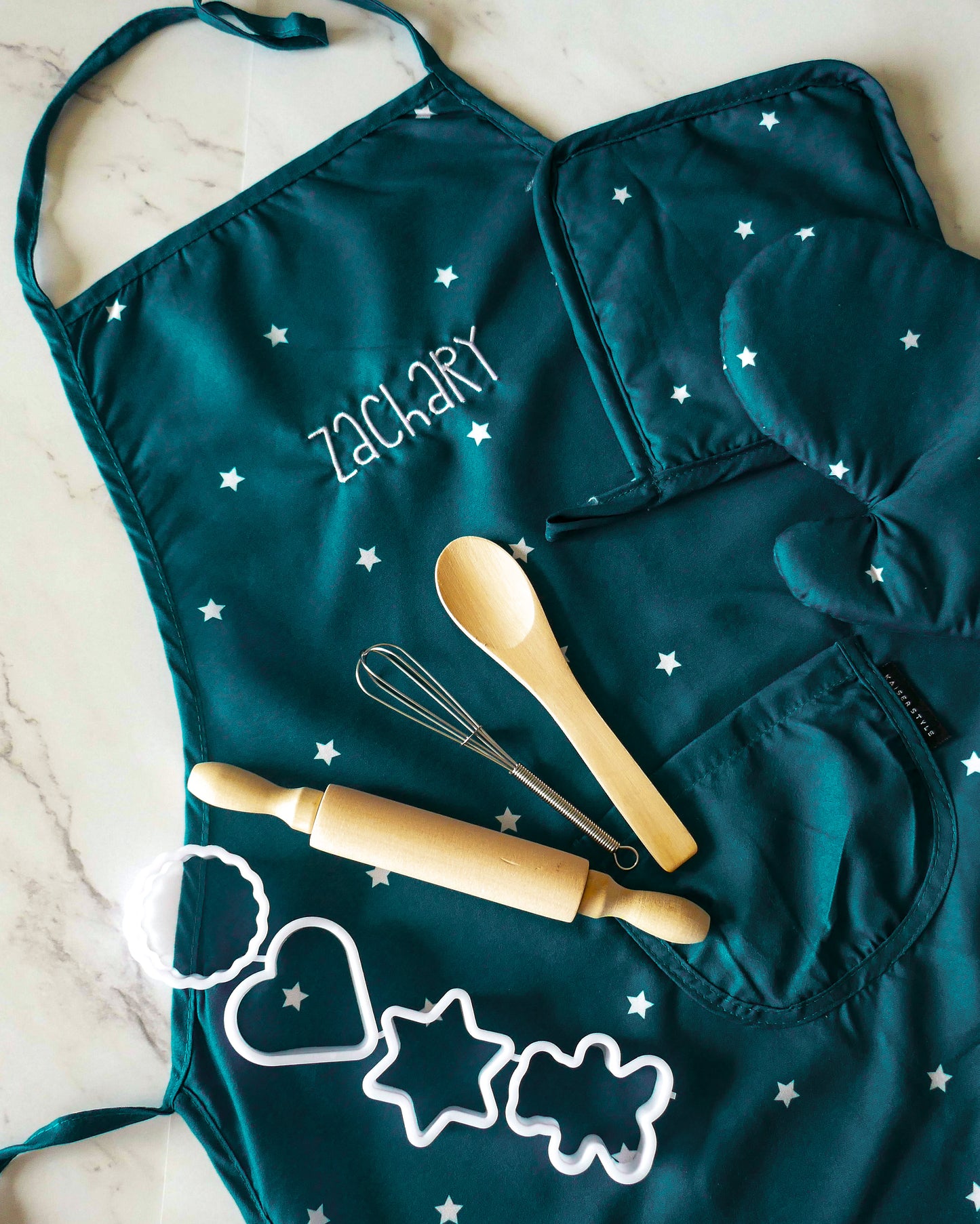 Personalised Kids Apron Set | Stars