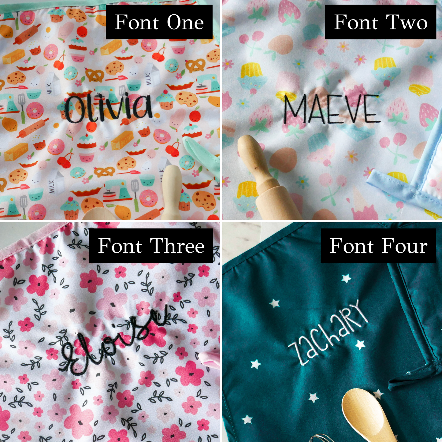 Personalised Kids Apron Set | Stars