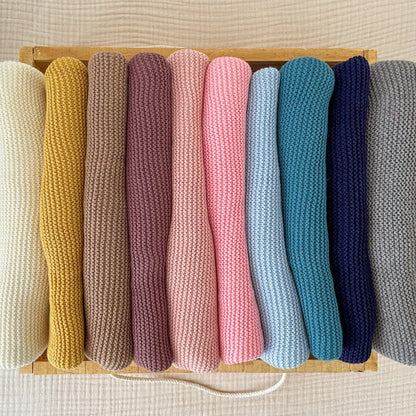 Personalised Knit Blanket | Wild Plum