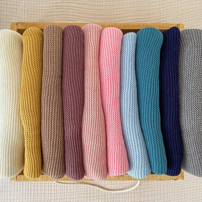 Personalised Knit Blanket | Navy