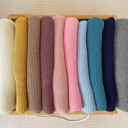 Personalised Knit Blanket | Dusty Rose