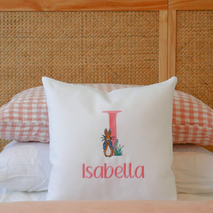 Personalised Name Cushion | Bunny Rabbit