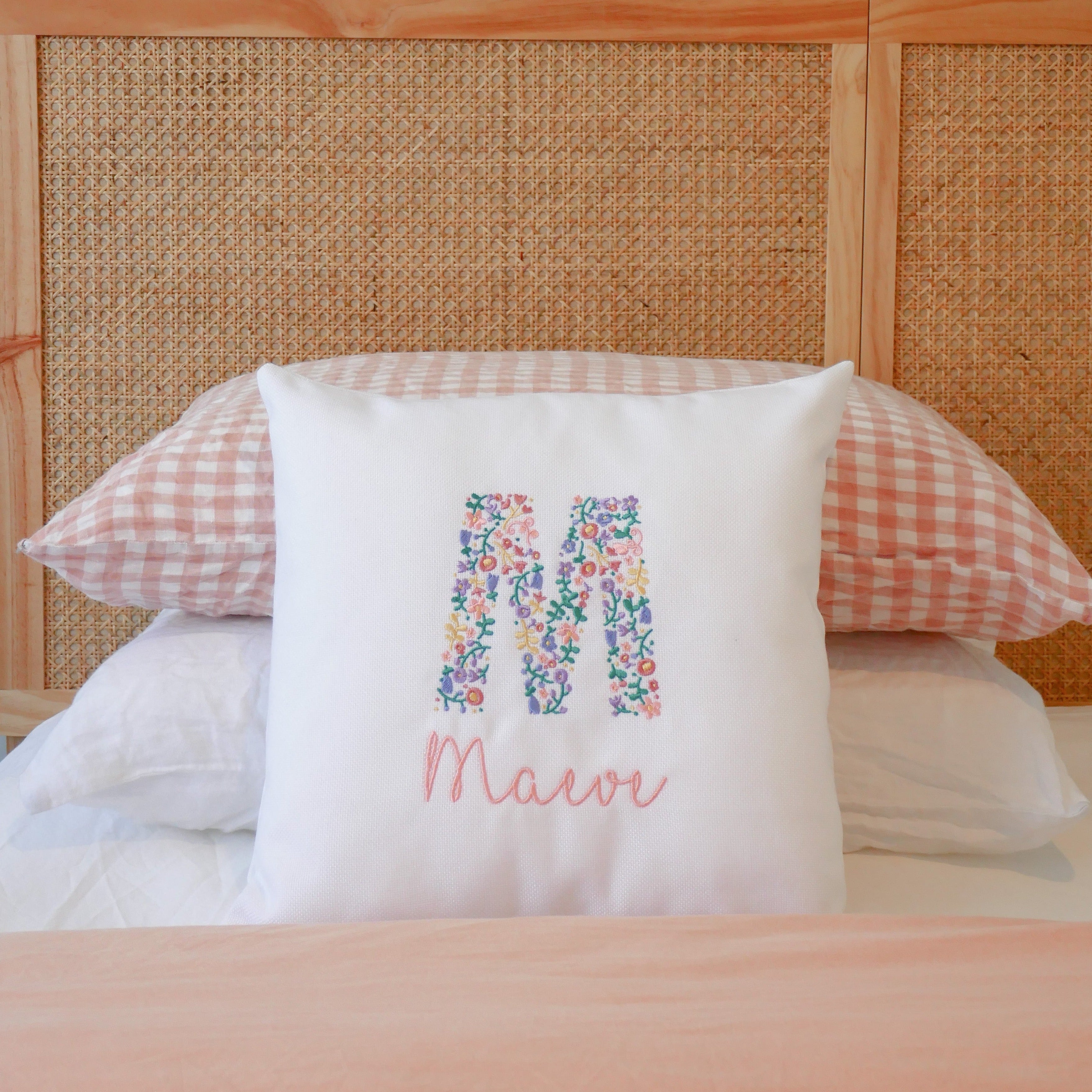 Personalised name cushion on sale covers