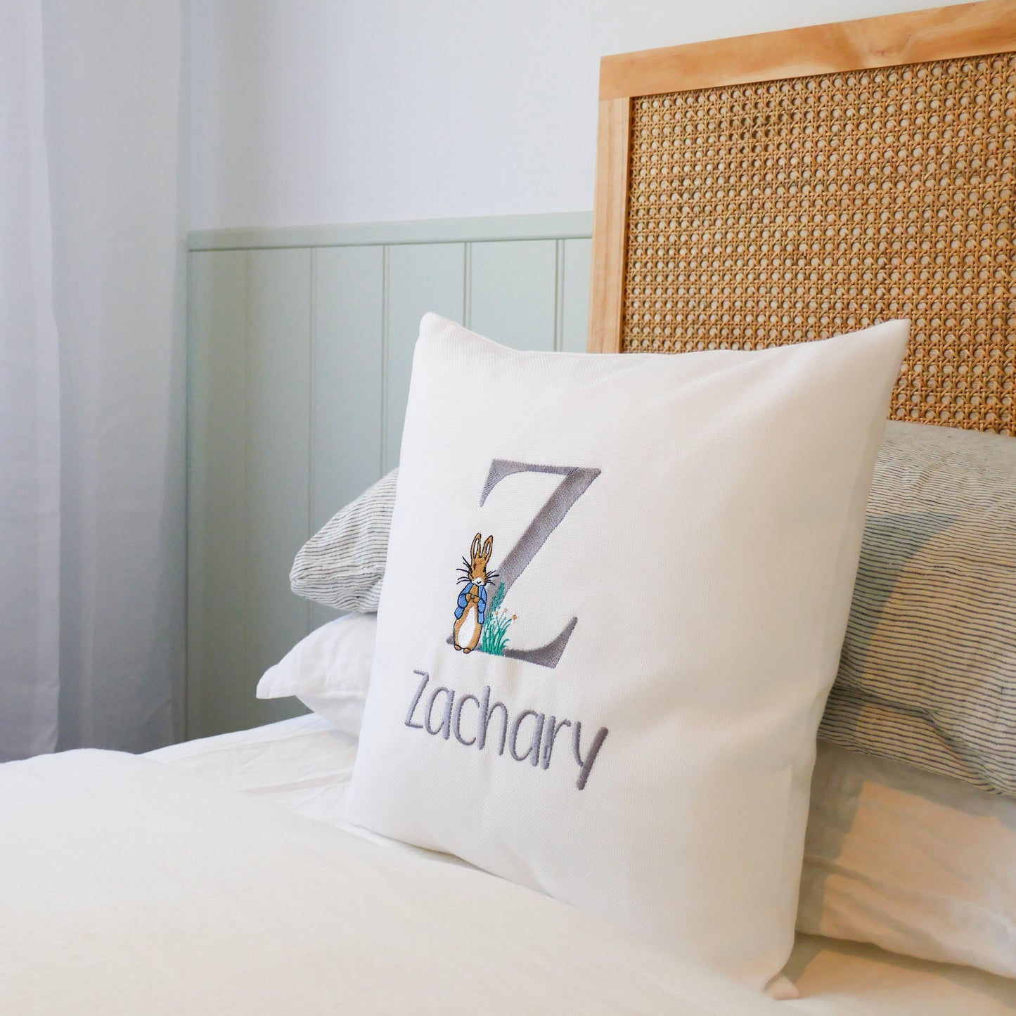 Personalised Name Cushion | Bunny Rabbit