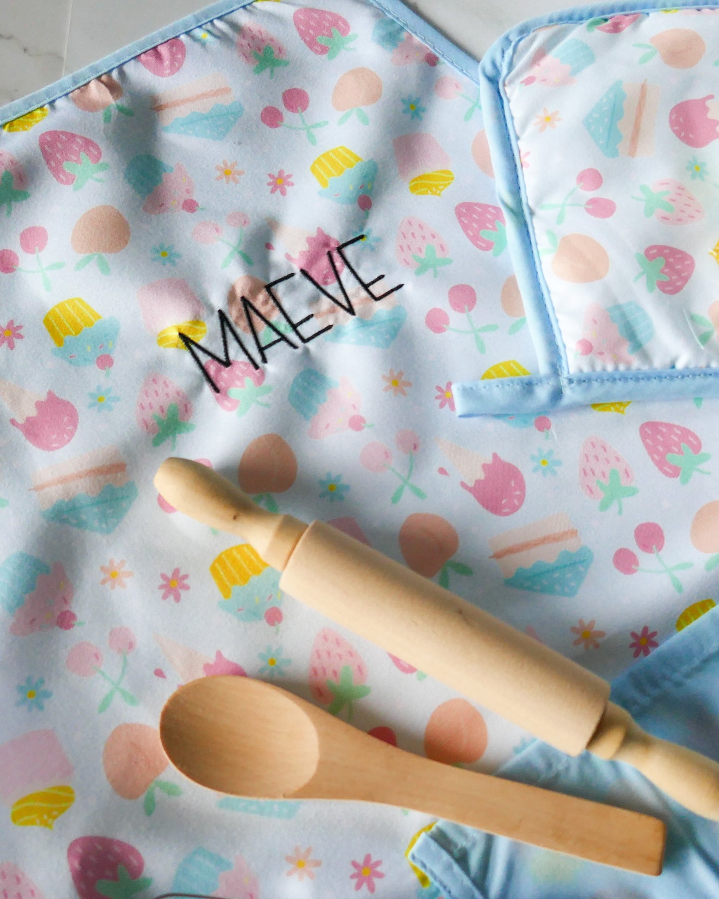 Personalised Kids Apron Set | Sweets