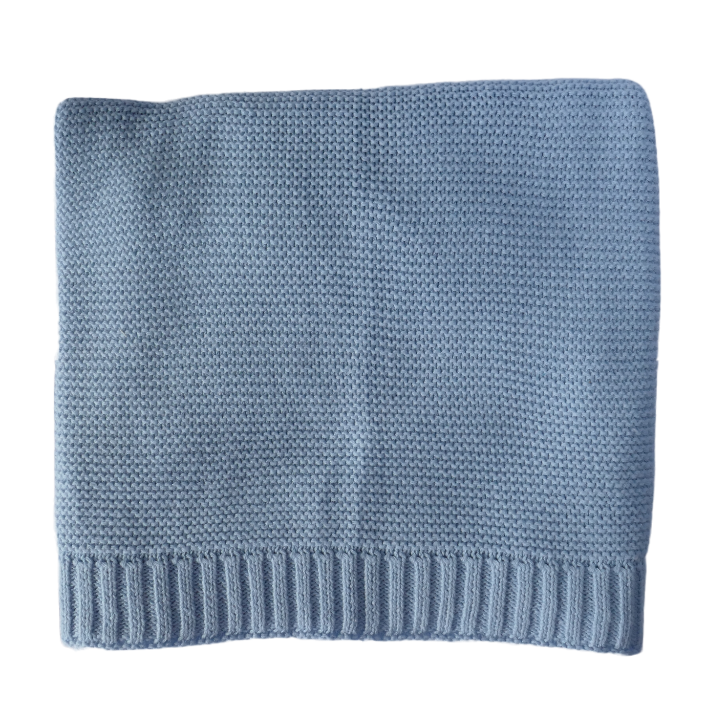Personalised Knit Blanket | Sky Blue