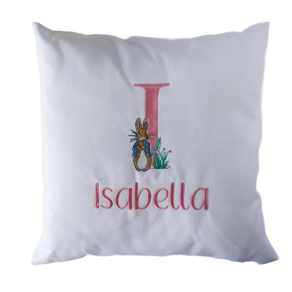 Personalised Name Cushion | Bunny Rabbit