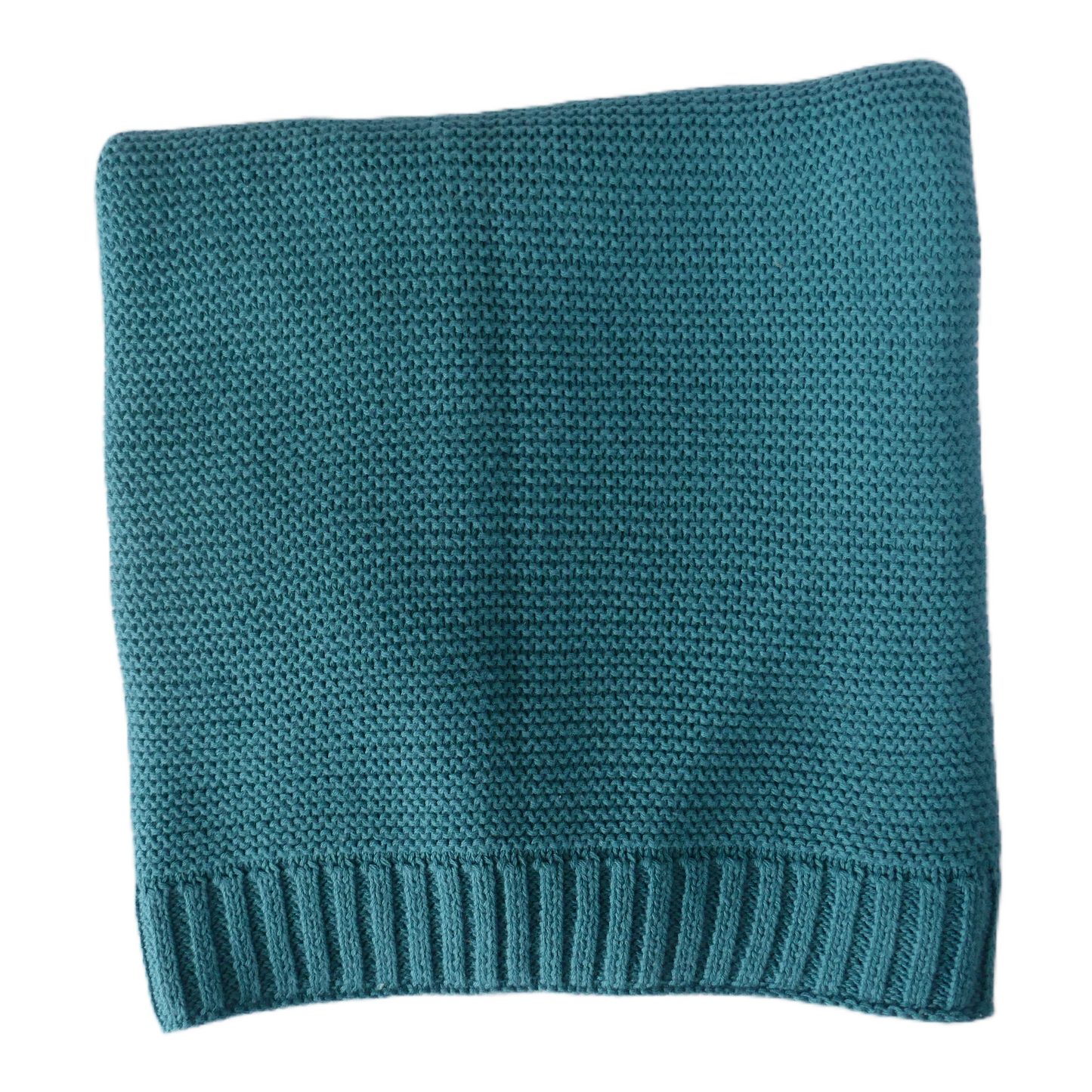 Personalised Knit Blanket | Teal